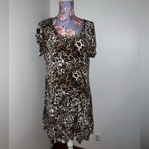 Cheetah Short Sleeve Dress FREE w/ purchase 😌